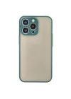 Mey İthalat®   iPhone 13 Pro Max Kılıf Montreal Silikon Kapak - Yeşil