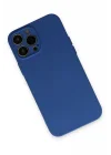Mey İthalat®   iPhone 13 Pro Max Kılıf Nano içi Kadife Silikon - Lacivert