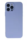 Mey İthalat®  iPhone 13 Pro Max Kılıf Nano içi Kadife Silikon - Lila