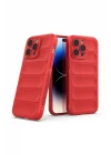 Mey İthalat®   iPhone 13 Pro Max Kılıf Optimum Silikon - Kırmızı