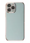 Mey İthalat®   iPhone 13 Pro Max Kılıf Volet Silikon - Açık Yeşil