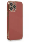 Mey İthalat®   iPhone 13 Pro Max Kılıf Volet Silikon - Kırmızı
