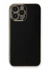 Mey İthalat®   iPhone 13 Pro Max Kılıf Volet Silikon - Siyah