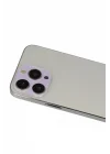 Mey İthalat®  iPhone 13 Pro Max Rainbow Kamera Lens Koruma Cam - Mor