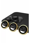 Mey İthalat®  iPhone 13 Pro Max Raze Metal Kamera Lens - Gold