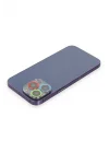 Mey İthalat®  iPhone 13 Pro Renkli Kamera Lens Koruma Cam - Mavi-Yeşil