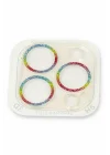Mey İthalat®  iPhone 13 Pro Shine Kamera Lens Koruma Cam - Rainbow