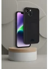 Mey İthalat®   iPhone 14 Kılıf Kelvin Kartvizitli Silikon - Kırmızı