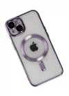 Mey İthalat®  iPhone 14 Kılıf Kross Magneticsafe Kapak - Mor