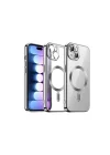 Mey İthalat®  iPhone 14 Kılıf Kross Magneticsafe Kapak - Titan Gri