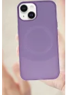 Mey İthalat®  iPhone 14 Kılıf Maya Karbon Kapak - Lacivert