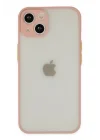 Mey İthalat®  iPhone 14 Kılıf Montreal Silikon Kapak - Pembe