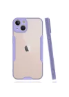 Mey İthalat®  iPhone 14 Kılıf Platin Silikon - Lila