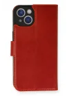 Mey İthalat®  iPhone 14 Kılıf Trend S Plus Kapaklı Kılıf - Kırmızı