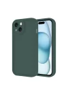 Mey İthalat®   iPhone 14 Kılıf Viera Silikon - Koyu Yeşil