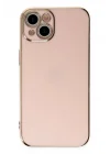 Mey İthalat®  iPhone 14 Kılıf Volet Silikon - Pembe