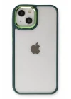 Mey İthalat®  iPhone 14 Plus Kılıf Dora Kapak - Haki Yeşil