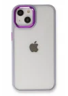 Mey İthalat®  iPhone 14 Plus Kılıf Dora Kapak - Lila