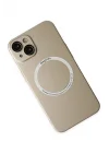 Mey İthalat®  iPhone 14 Plus Kılıf Jack Magneticsafe Lens Silikon - Gold