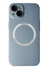 Mey İthalat®  iPhone 14 Plus Kılıf Jack Magneticsafe Lens Silikon - Sierra Blue