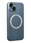 Mey İthalat®  iPhone 14 Plus Kılıf Jack Magneticsafe Lens Silikon - Sierra Blue