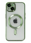 Mey İthalat®  iPhone 14 Plus Kılıf Kross Magneticsafe Kapak - Koyu Yeşil