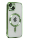 Mey İthalat®  iPhone 14 Plus Kılıf Kross Magneticsafe Kapak - Koyu Yeşil