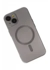 Mey İthalat®  iPhone 14 Plus Kılıf Moshi Lens Magneticsafe Silikon - Füme