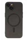 Mey İthalat®  iPhone 14 Plus Kılıf Moshi Lens Magneticsafe Silikon - Siyah