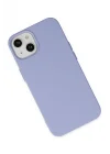Mey İthalat®  iPhone 14 Plus Kılıf Nano içi Kadife Silikon - Lila
