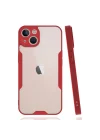 Mey İthalat®  iPhone 14 Plus Kılıf Platin Silikon - Kırmızı