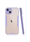 Mey İthalat®  iPhone 14 Plus Kılıf Platin Silikon - Lila