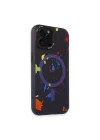 Mey İthalat®   iPhone 14 Pro Colorful Magsafe Kapak - Derin Mor