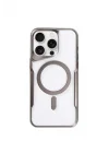 Mey İthalat®   iPhone 14 Pro Kılıf Boyi Magsafe Silikon Kapak - Titan Gri