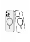 Mey İthalat®  iPhone 14 Pro Kılıf Element Magneticsafe Sert Kapak - Gümüş