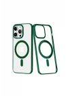 Mey İthalat®  iPhone 14 Pro Kılıf Element Magneticsafe Sert Kapak - Köknar Yeşili