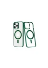 Mey İthalat®  iPhone 14 Pro Kılıf Element Magneticsafe Sert Kapak - Köknar Yeşili
