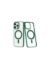 Mey İthalat®  iPhone 14 Pro Kılıf Element Magneticsafe Sert Kapak - Köknar Yeşili