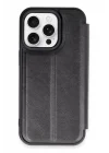 Mey İthalat®   iPhone 14 Pro Kılıf Flip Cover - Siyah