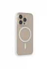 Mey İthalat®  iPhone 14 Pro Kılıf Grand Magneticsafe Kapak - Beyaz