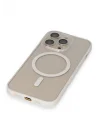 Mey İthalat®  iPhone 14 Pro Kılıf Grand Magneticsafe Kapak - Beyaz