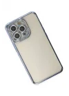 Mey İthalat®   iPhone 14 Pro Kılıf Joke Taşlı Silikon - Mavi