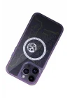 Mey İthalat®  iPhone 14 Pro Kılıf Magic Magneticsafe Silikon - Derin Mor