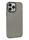 Mey İthalat®   iPhone 14 Pro Kılıf Modos Metal Kapak - Siyah