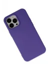 Mey İthalat®  iPhone 14 Pro Kılıf Nano içi Kadife Silikon - Mor