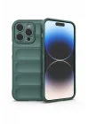 Mey İthalat®  iPhone 14 Pro Kılıf Optimum Silikon - Koyu Yeşil