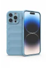 Mey İthalat®  iPhone 14 Pro Kılıf Optimum Silikon - Sky Blue