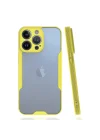 Mey İthalat®  iPhone 14 Pro Kılıf Platin Silikon - Sarı