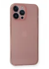 Mey İthalat®  iPhone 14 Pro Kılıf PP Ultra İnce Kapak - Pembe