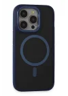 Mey İthalat®  iPhone 14 Pro Kılıf Rocky Magsafe Kapak - Lacivert